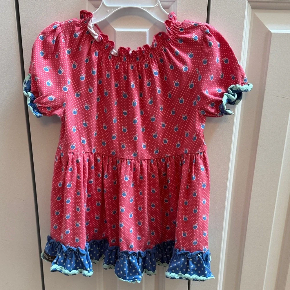 Matilda Jane Pink and Blue Ruffle Blouse - Picture 3 of 3